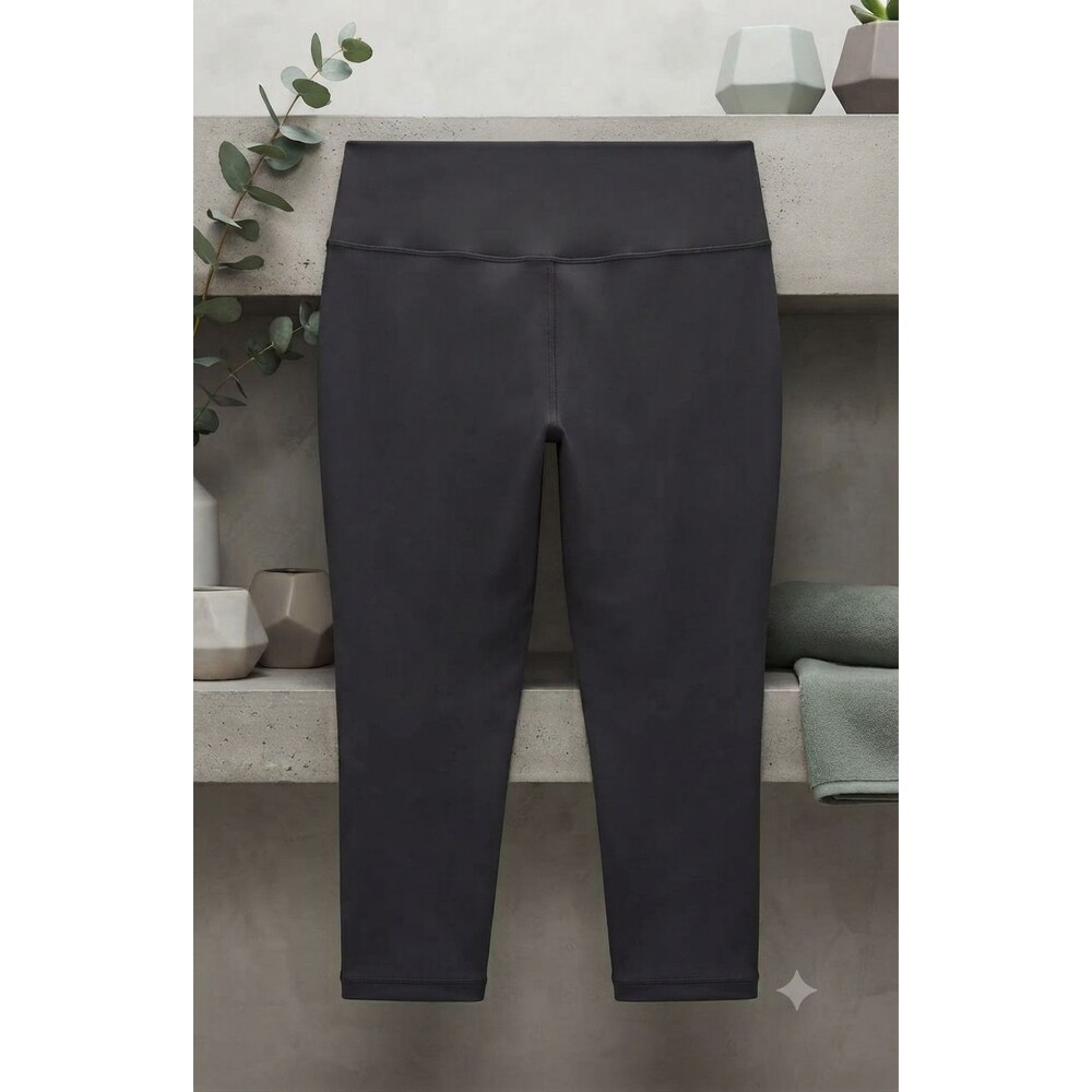 Lululemon Base Pace High Rise Crop 23" Smooth Nulux Leggings Grey 18 LW6B01S